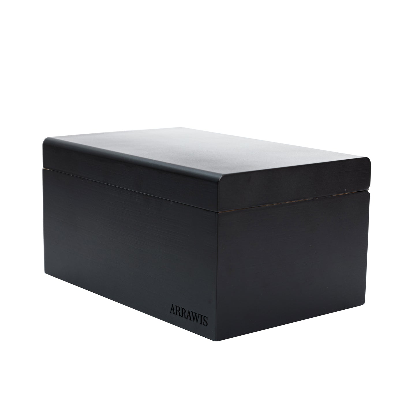 Combo Storage Box - Multipurpose Decorative Box with Removable Tray, Magnetic Lock, 2 Glass Jars - Bamboo Box (Natural Box) (Black Box)