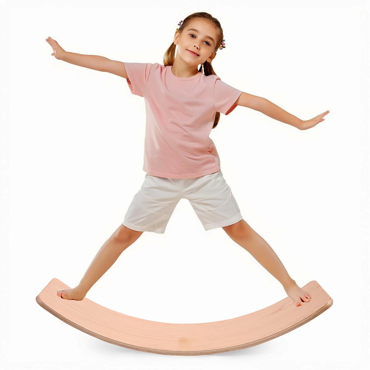 Ultimate Balance Board Kids - Natural Wood Wobble Board for Kids Montessori Waldorf Toy, Ideal Gift for Ages 3-8 Perfect for Balance Boards for Adults Physical Therapy & Indo Board Exercises