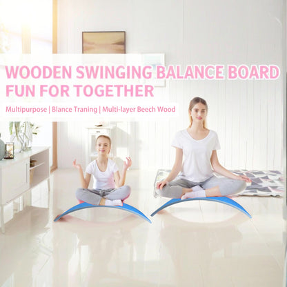 Ultimate Balance Board Kids - Natural Wood Wobble Board for Kids Montessori Waldorf Toy, Ideal Gift for Ages 3-8 Perfect for Balance Boards for Adults Physical Therapy & Indo Board Exercises