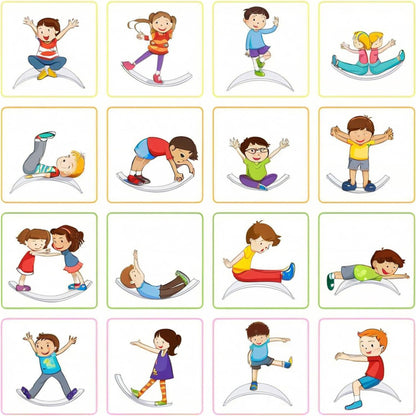 Ultimate Balance Board Kids - Natural Wood Wobble Board for Kids Montessori Waldorf Toy, Ideal Gift for Ages 3-8 Perfect for Balance Boards for Adults Physical Therapy & Indo Board Exercises
