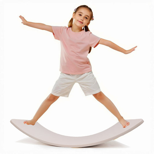 Ultimate Balance Board Kids - Natural Wood Wobble Board for Kids Montessori Waldorf Toy, Ideal Gift for Ages 3-8 Perfect for Balance Boards for Adults Physical Therapy & Indo Board Exercises